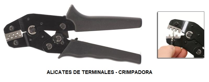 alicate de contectores crimpadora