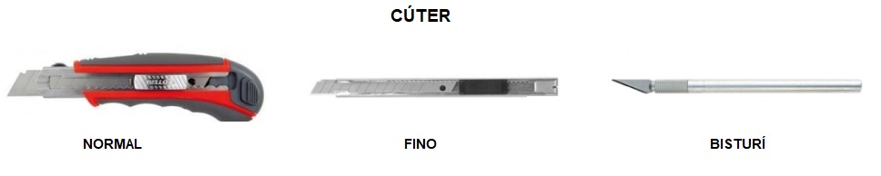 tipos de cuter